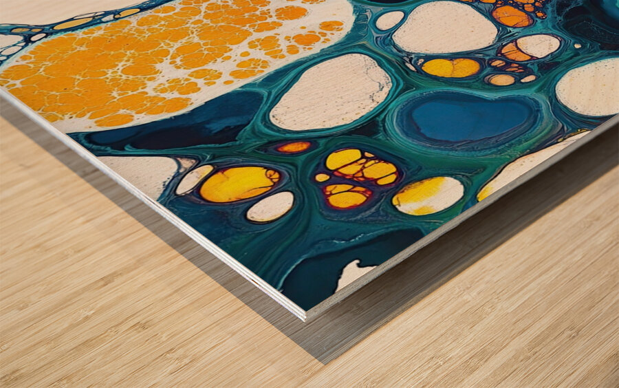 Cellular Flow 2P9H7N 60 Wood print