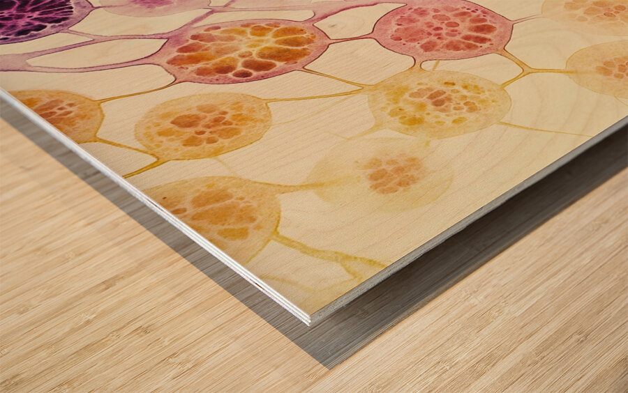 Cellular Echoes Y59H2N 55 Wood print