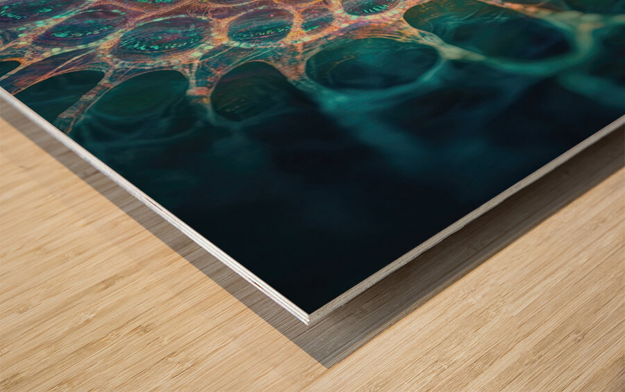 Cellular Genesis H3N2D9 55 Wood print