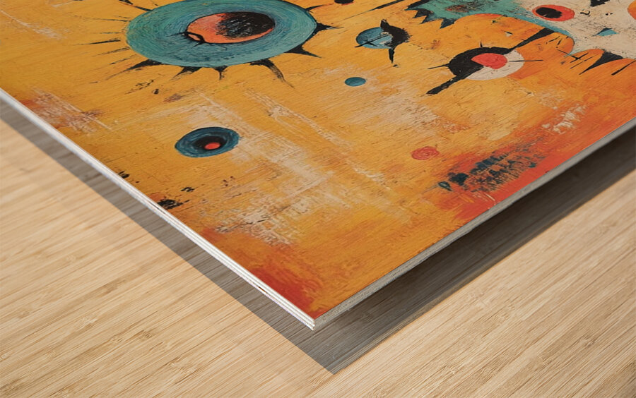 Celestial Dog City 7H3N2P 55 Wood print