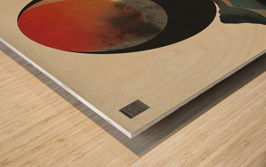 Celestial Echoes Across Peaks Y92H5N 57 Wood print