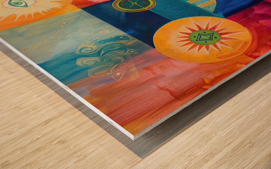 Celestial Harmony 9P3N2H 55 Wood print