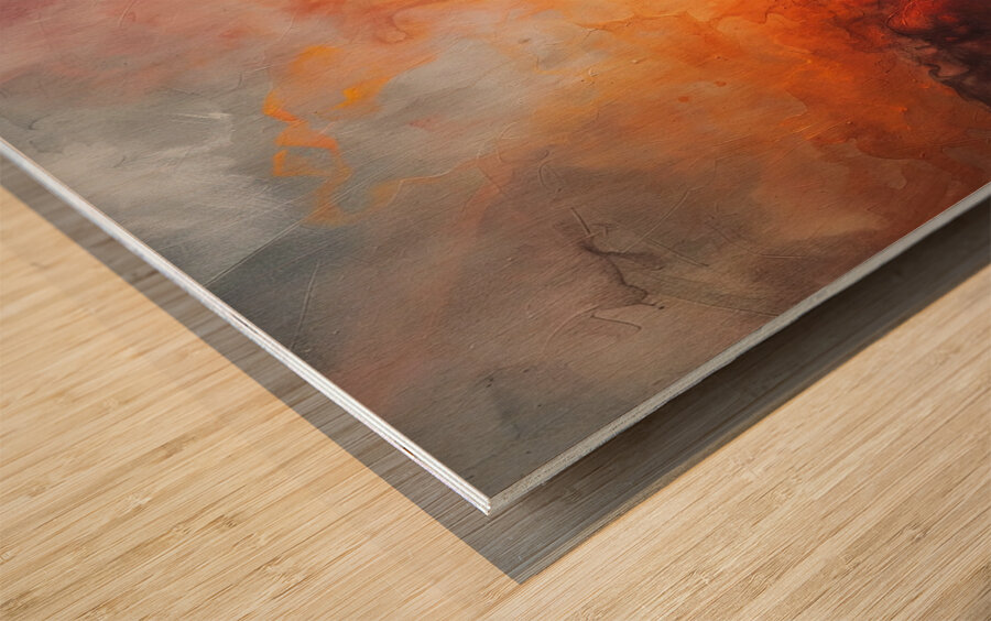 Celestial Inferno 2P9H7N 55 Wood print