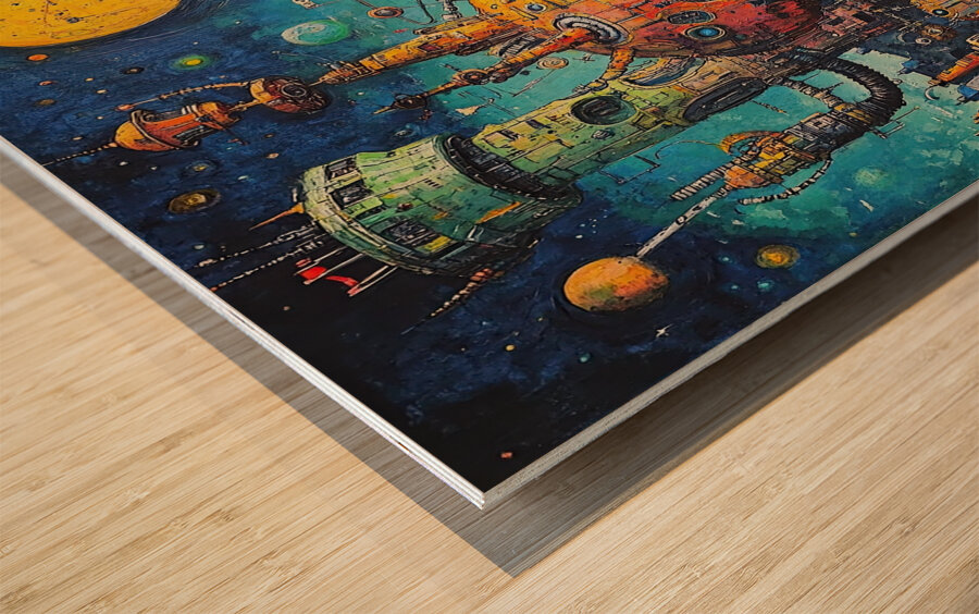 Celestial Mechanism 9P3H2N 60 Wood print