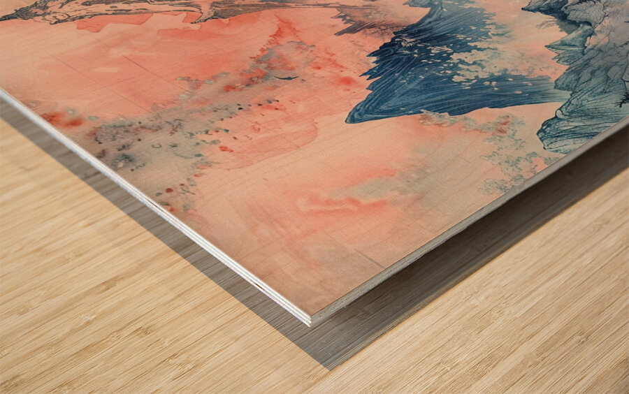 Celestial Mountains 8P27H9 45 Wood print