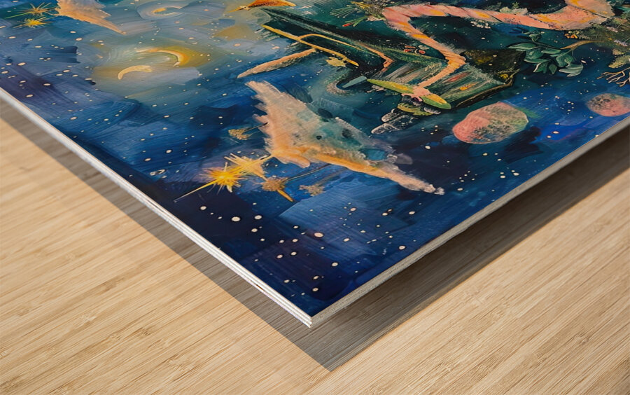 Celestial Pathways A729B5 49 Wood print