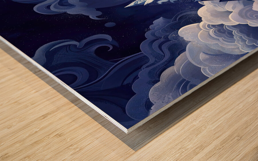 Celestial Summit Ascent J9P2N3 64 Wood print