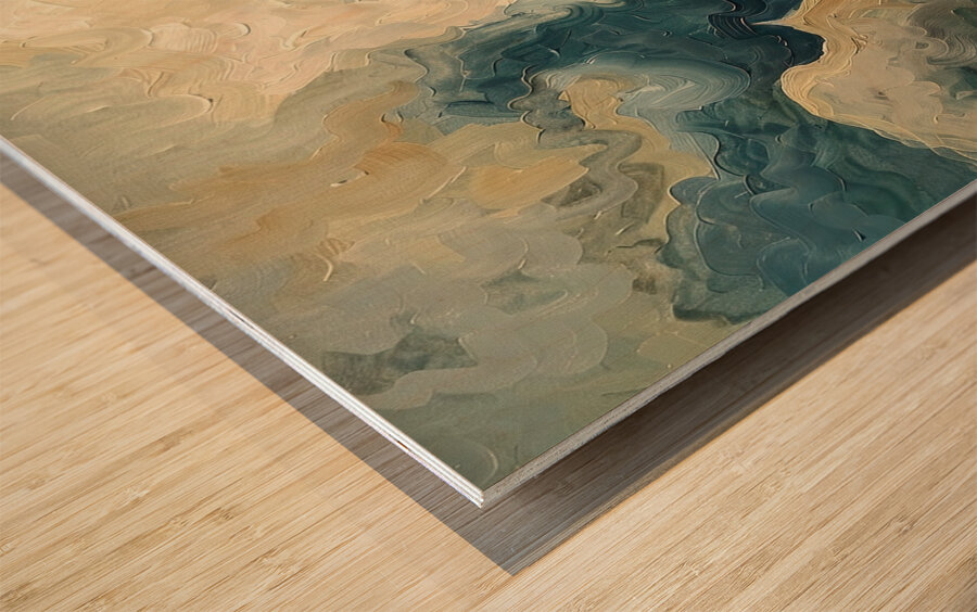 Celestial Turbulence H3N5P2 62 Wood print