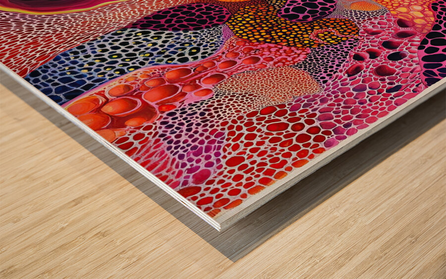 Cellular Dreams H9P4N2 57 Wood print