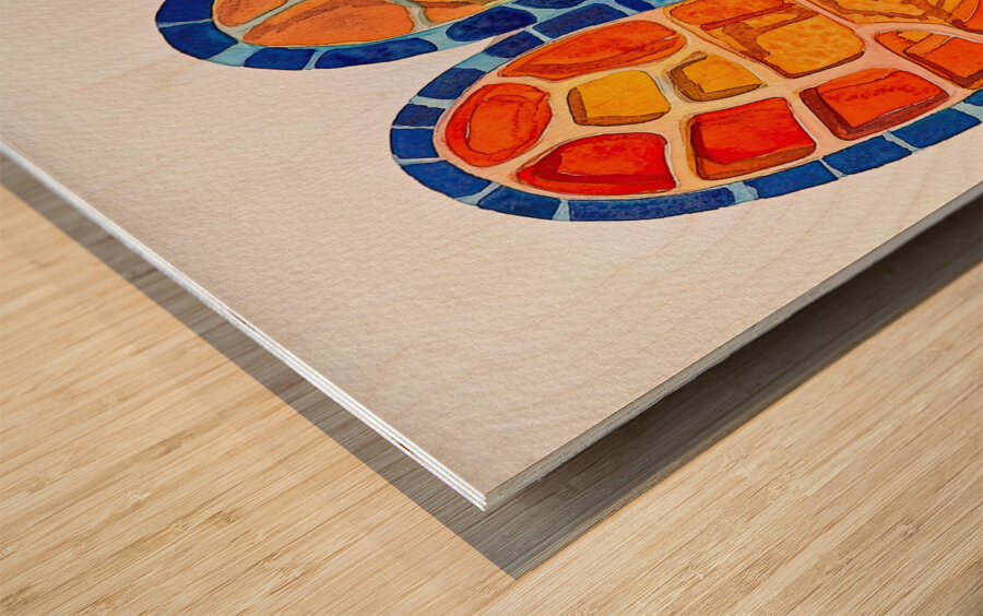 Cellular Harmony AB92C3 55 Wood print