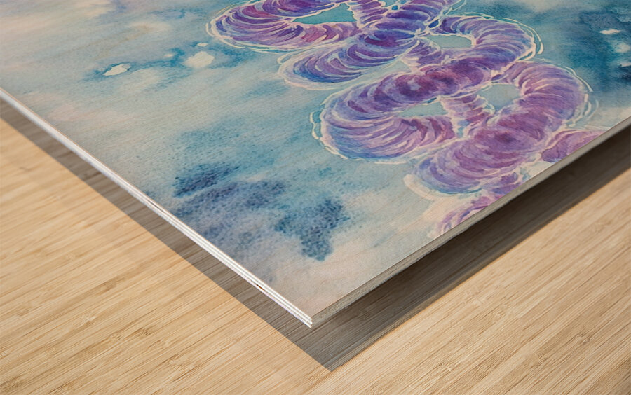 Cellular Harmony ZX9876 55 Wood print