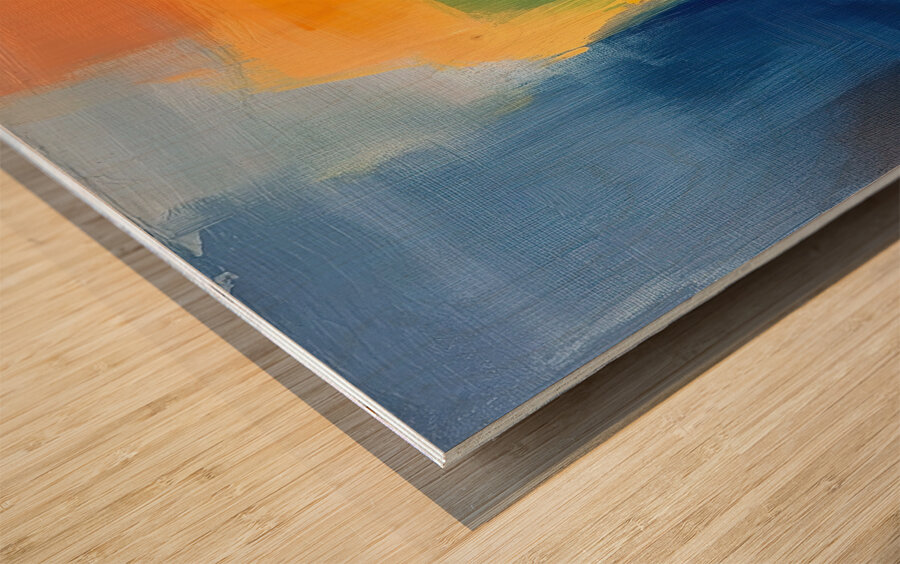 Chromatic Horizon 7P3N9H 54 Wood print