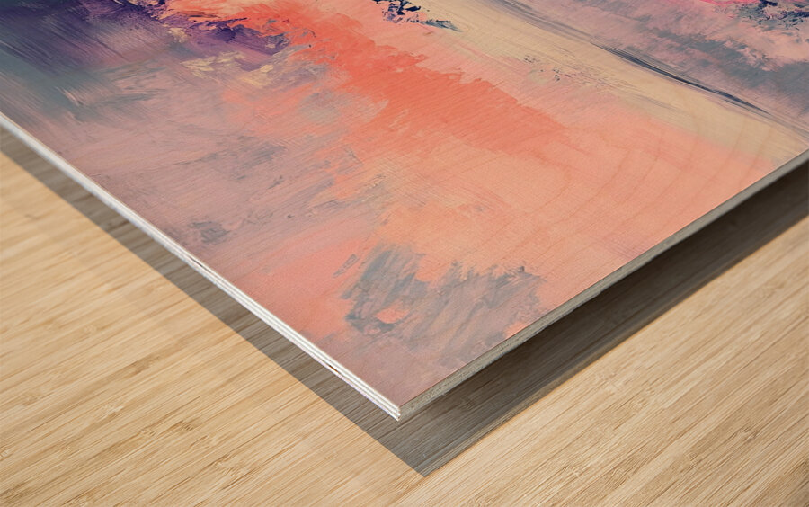 Chromatic Horizon Breeze Y92N5 63 Wood print