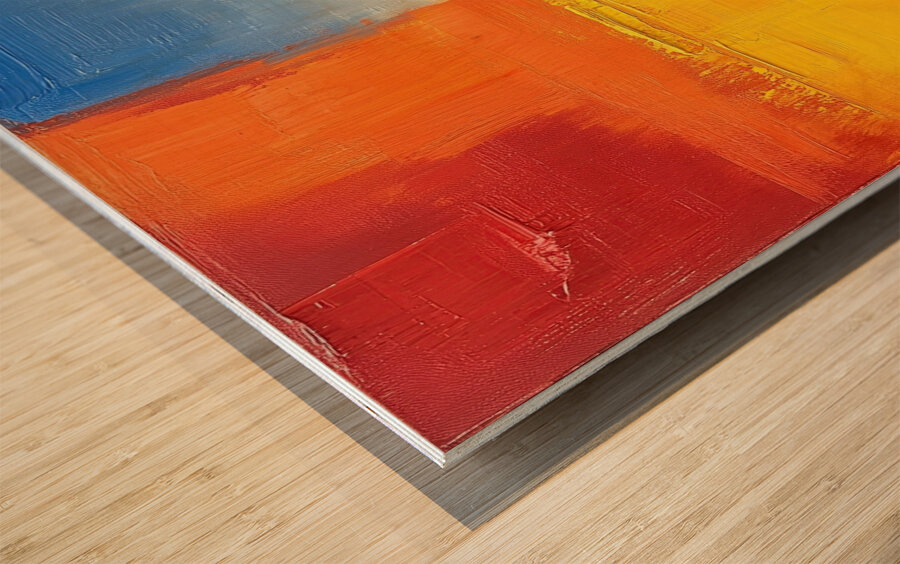 Chromatic Horizon H3N9P2 50 Wood print