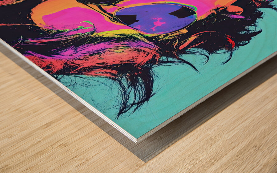 Chromatic Icon 28H9N4 58 Wood print