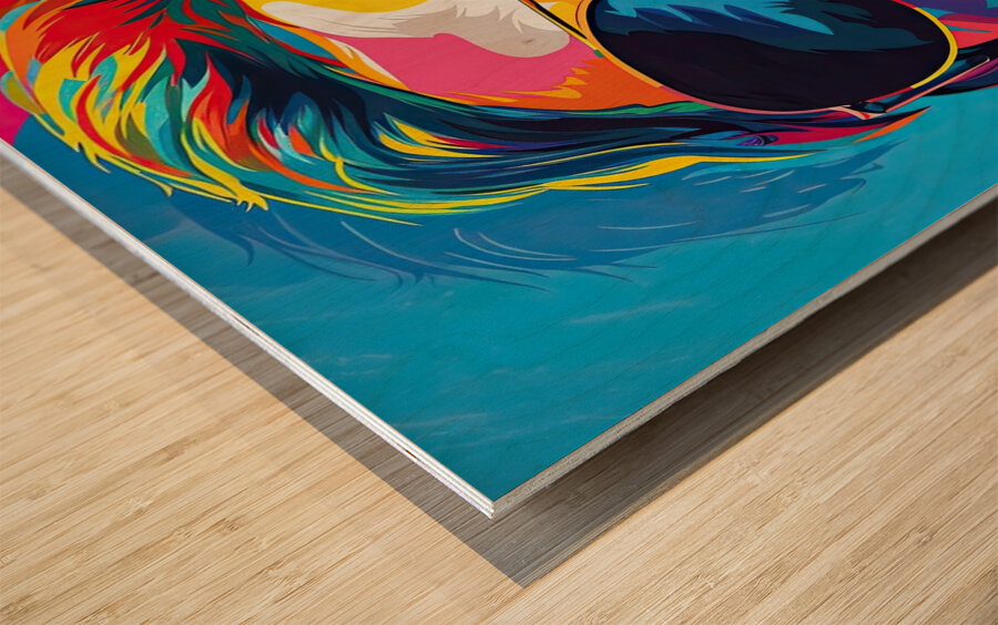 Chromatic Icon 28H9N4 55 Wood print