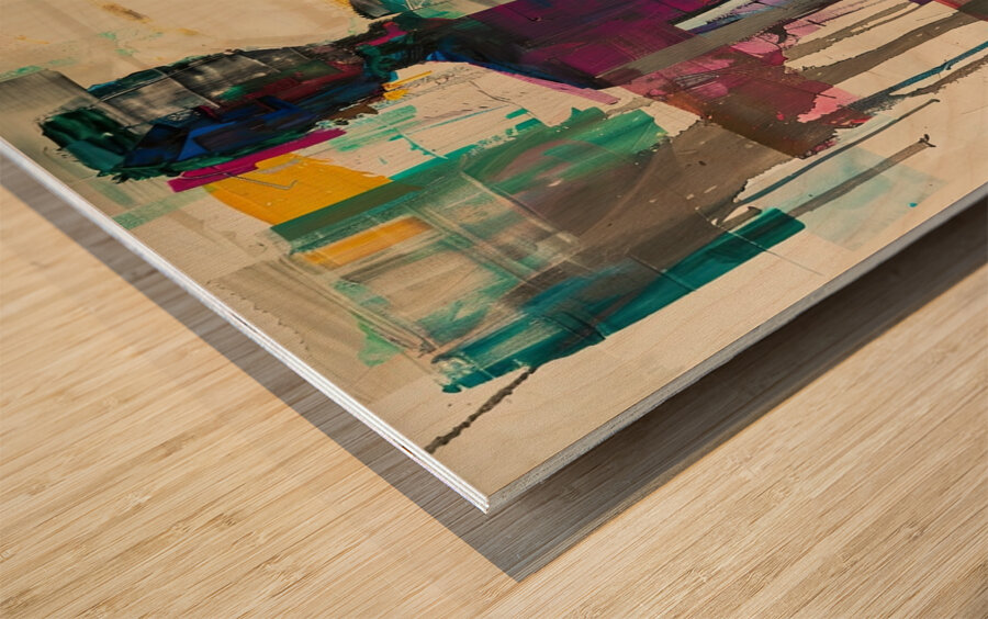 Chromatic Human Form 29HBC8 58 Wood print