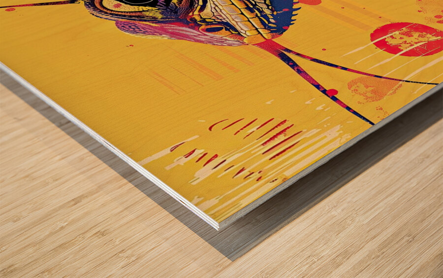 Chromatic Iguana KH295N 51 Wood print