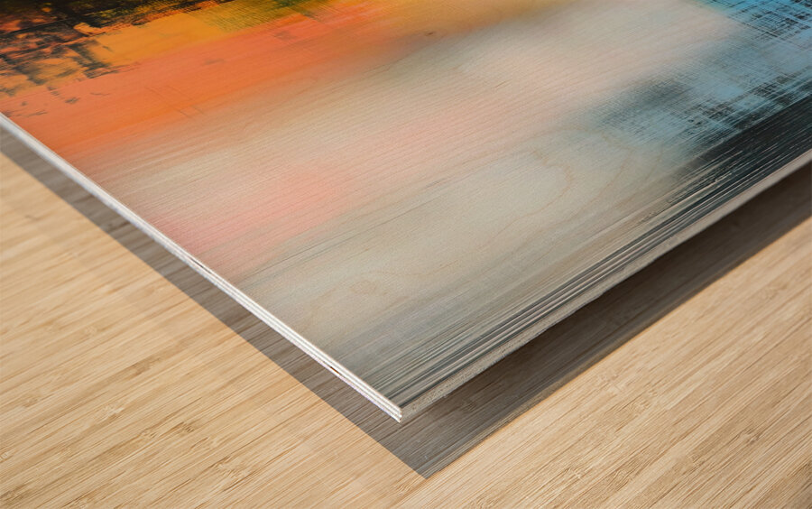 Chromatic Interference 79N4H2 52 Wood print