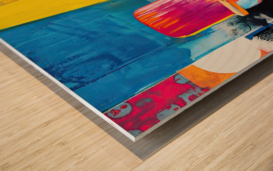 Chromatic Interior 2P9H3N 58 Wood print