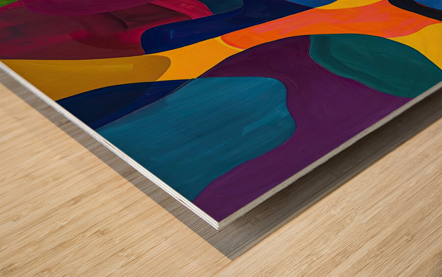 Chromatic Interplay 42HK9P 57 Wood print