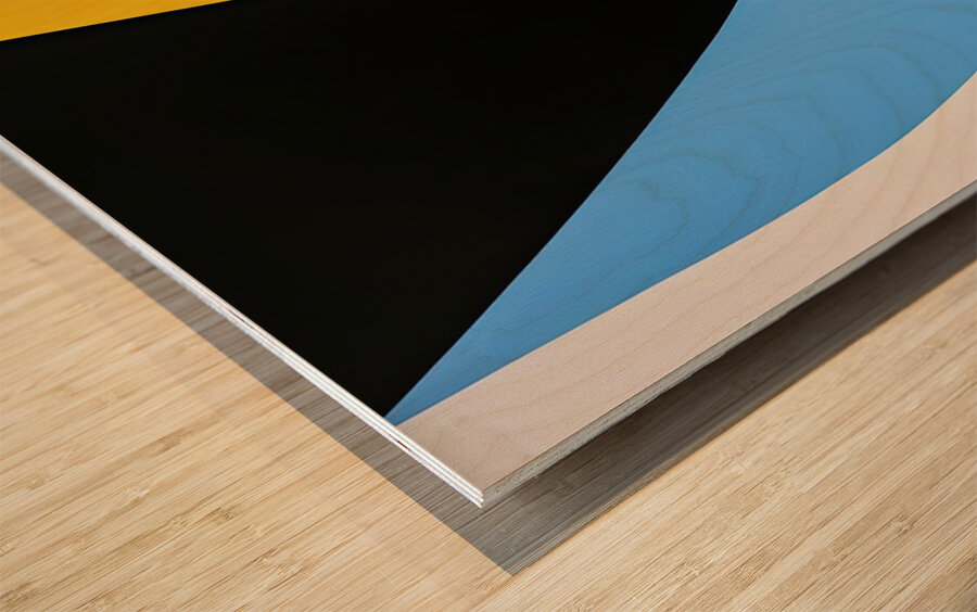 Chromatic Interplay 48H9N2 65 Wood print