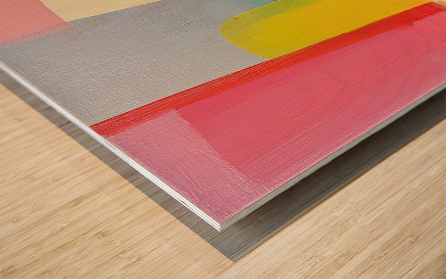 Chromatic Interplay 48H9P2 53 Wood print