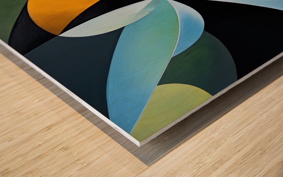 Chromatic Interplay 48H9P 59 Wood print