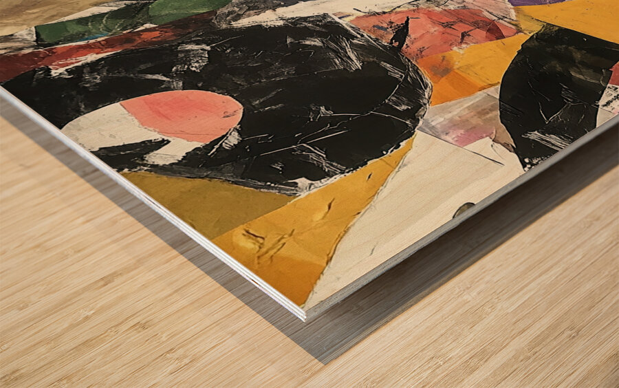 Chromatic Interplay 78HNP2 63 Wood print