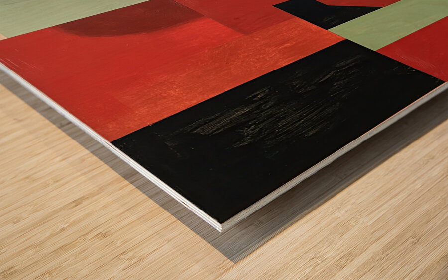 Chromatic Interplay 52H9N 58 Wood print