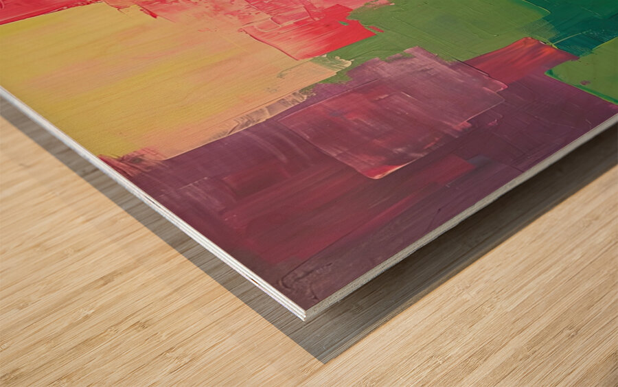 Chromatic Interplay 7HG92N 55 Wood print