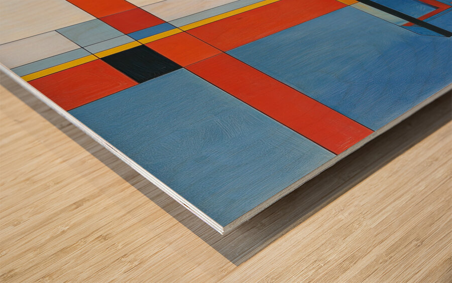 Chromatic Interplay 7P3HN 65 Wood print