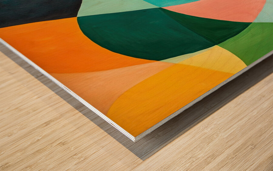 Chromatic Interplay H3N9P2 55 Wood print