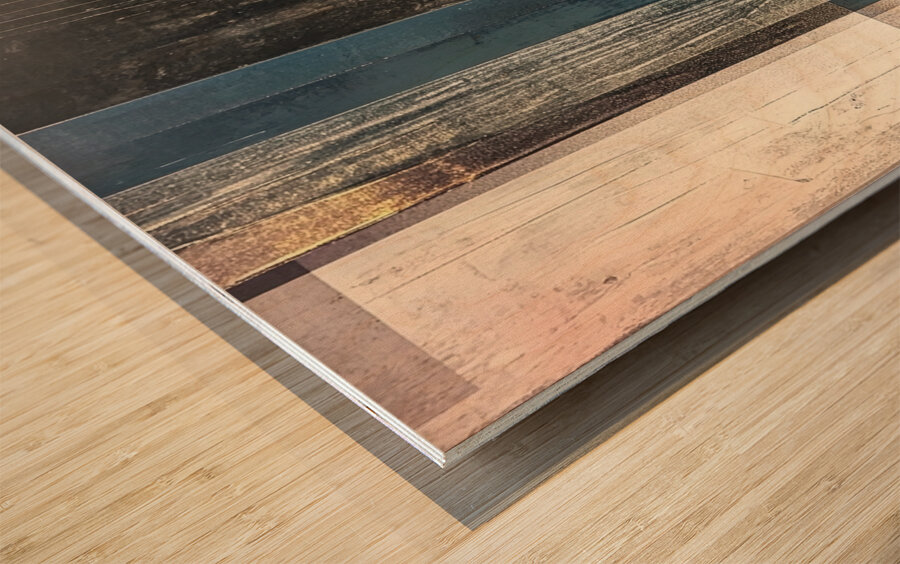 Chromatic Intersections 7B9P2H 55 Wood print