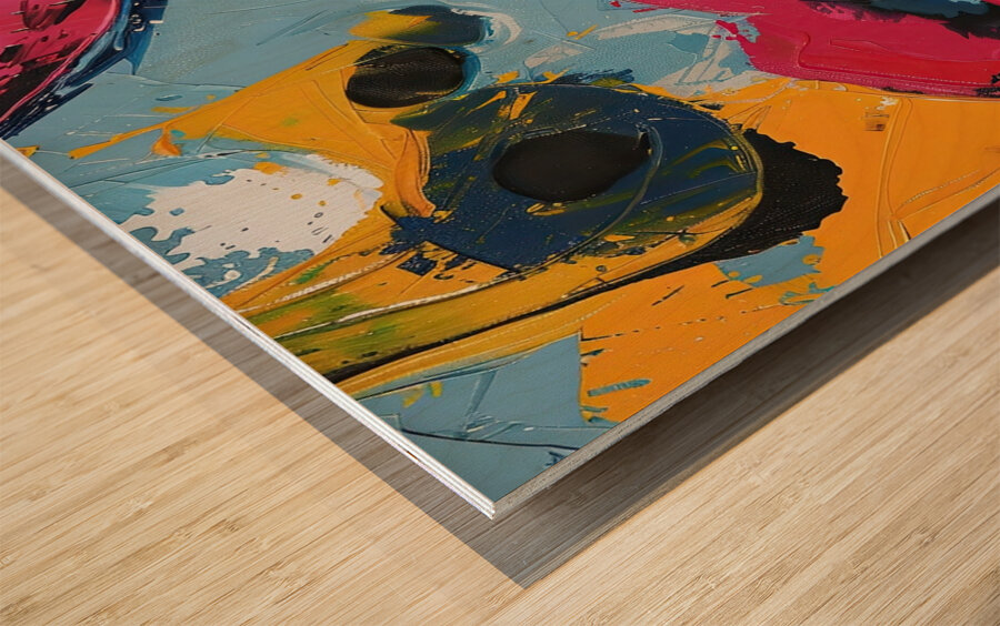 Chromatic Kiss 7P3H2N 55 Wood print