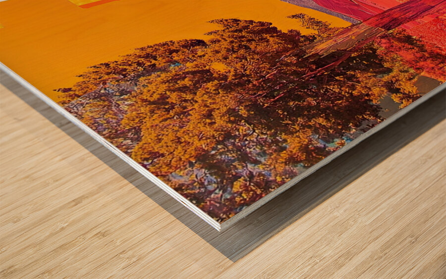 Chromatic Landscapes 7P3H9N 55 Wood print