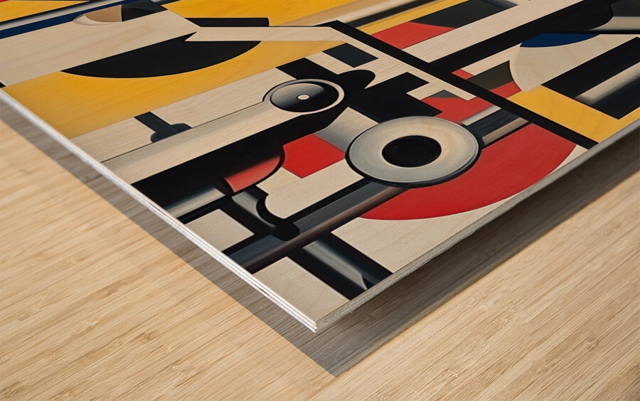 Chromatic Machinery Y59H2N 64 Wood print