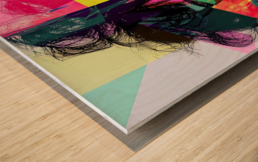 Chromatic Muse 2P9H3N 55 Wood print