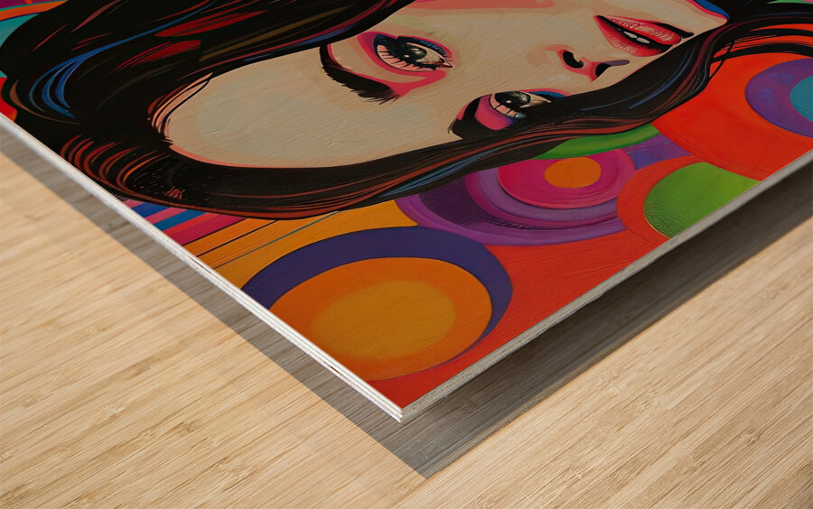 Chromatic Muse K29H7N 55 Wood print