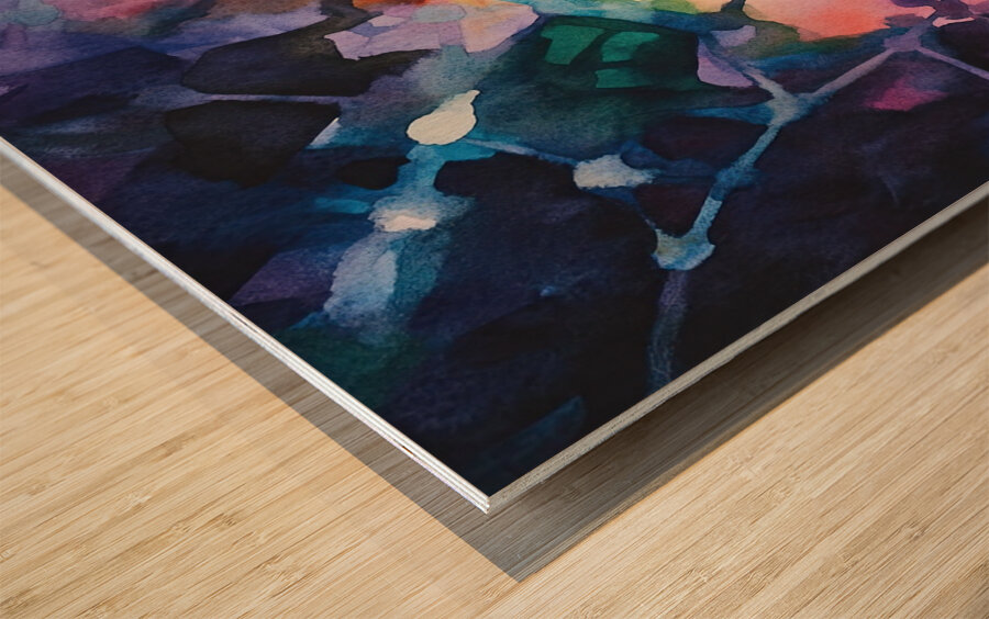 Chromatic Nexus Y92H7N 58 Wood print