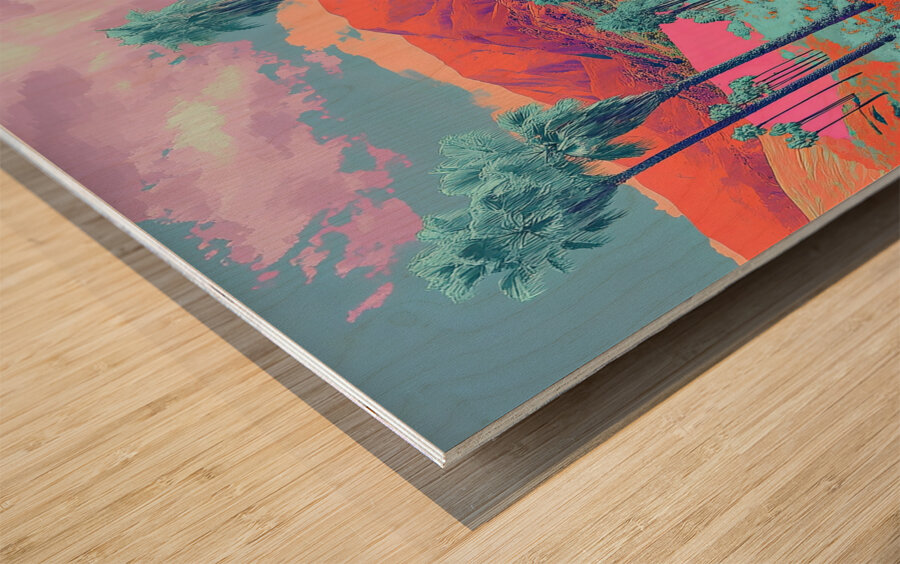 Chromatic Oasis NV92KJ 56 Wood print