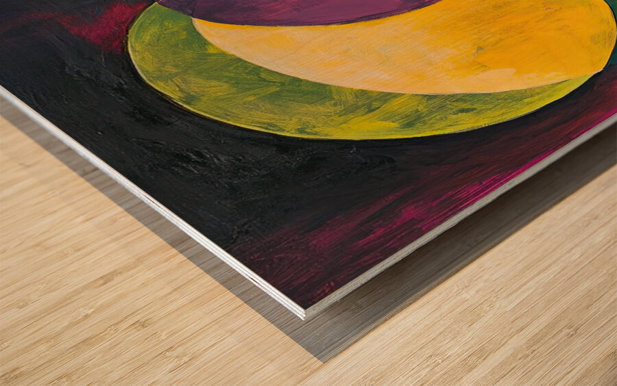 Chromatic Orbs Y59H7N 57 Wood print