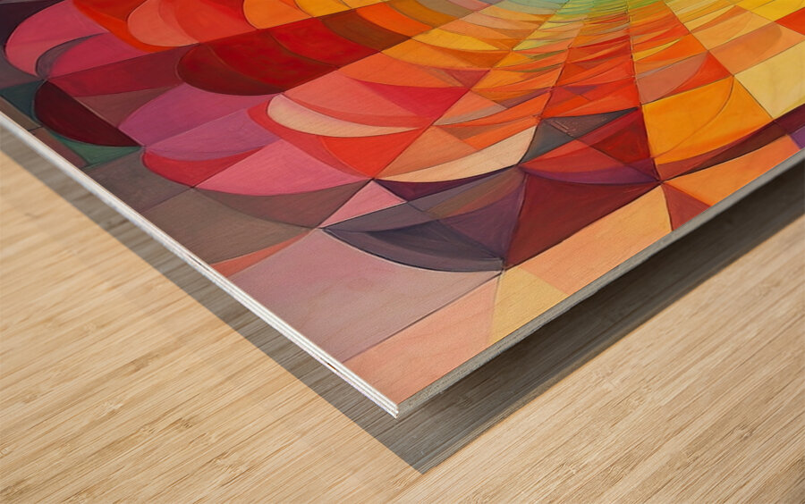 Chromatic Passage 79B2N3 62 Wood print