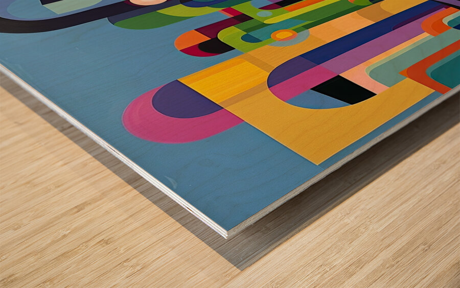 Chromatic Passage 79D3N2 60 Wood print