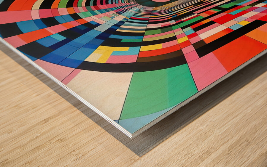 Chromatic Passage 7H9N2Z 57 Wood print