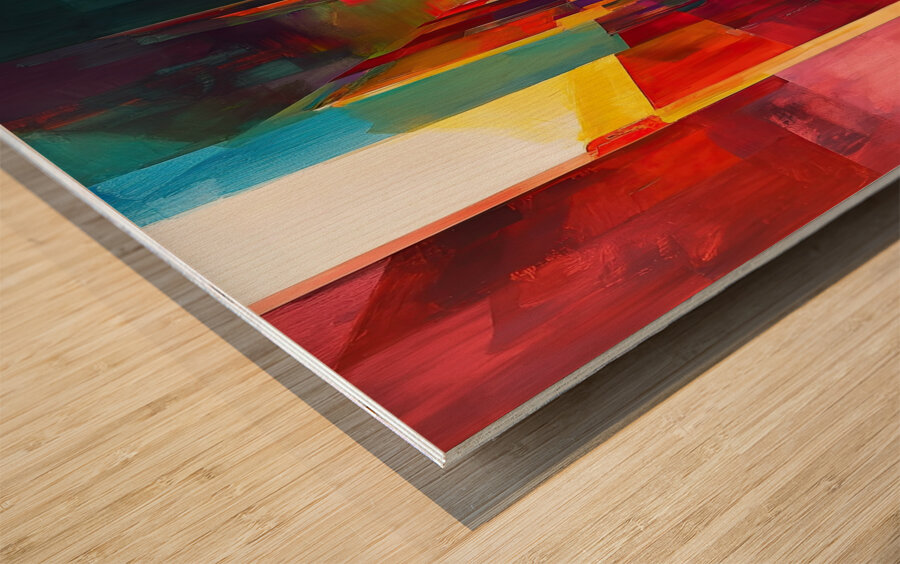 Chromatic Passage 7P3H2N 63 Wood print