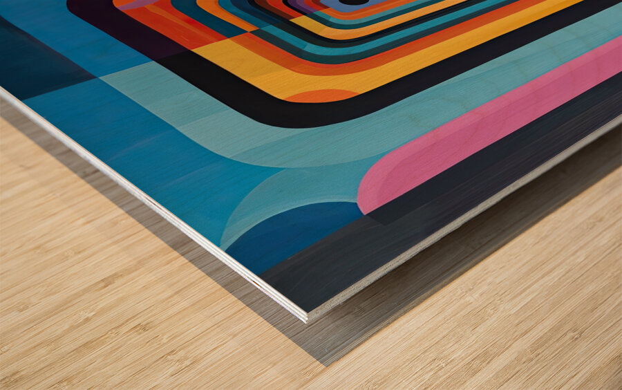 Chromatic Passage 7H9N2Z 64 Wood print