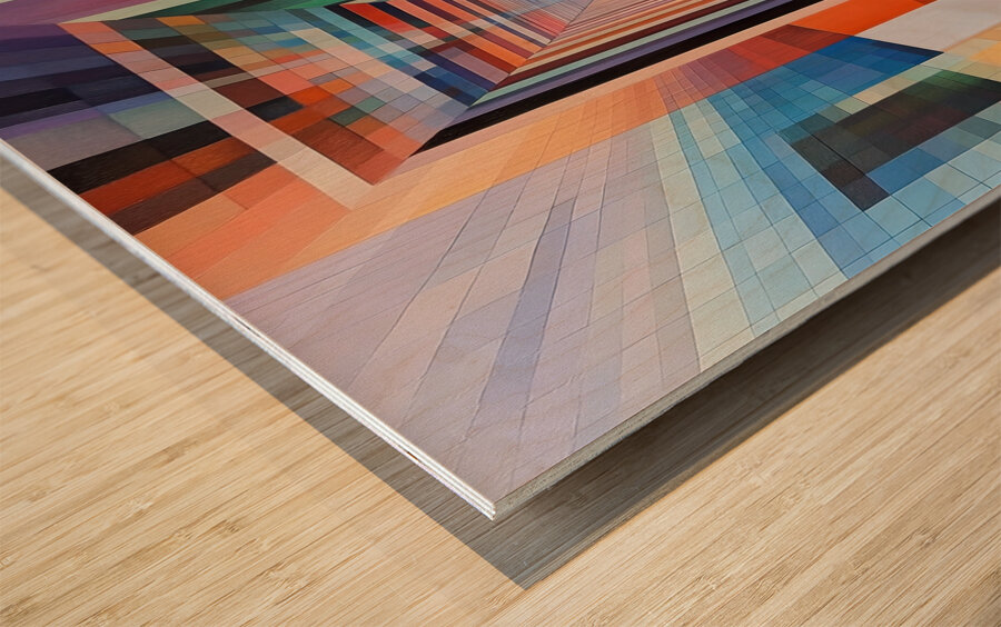 Chromatic Passage 7P3H9N 64 Wood print