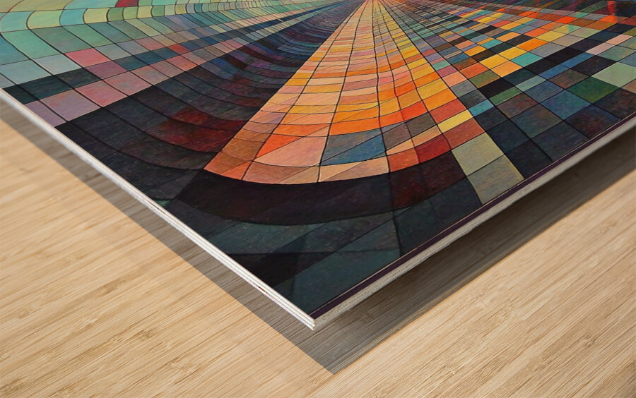 Chromatic Passage 7P3H9N 62 Wood print