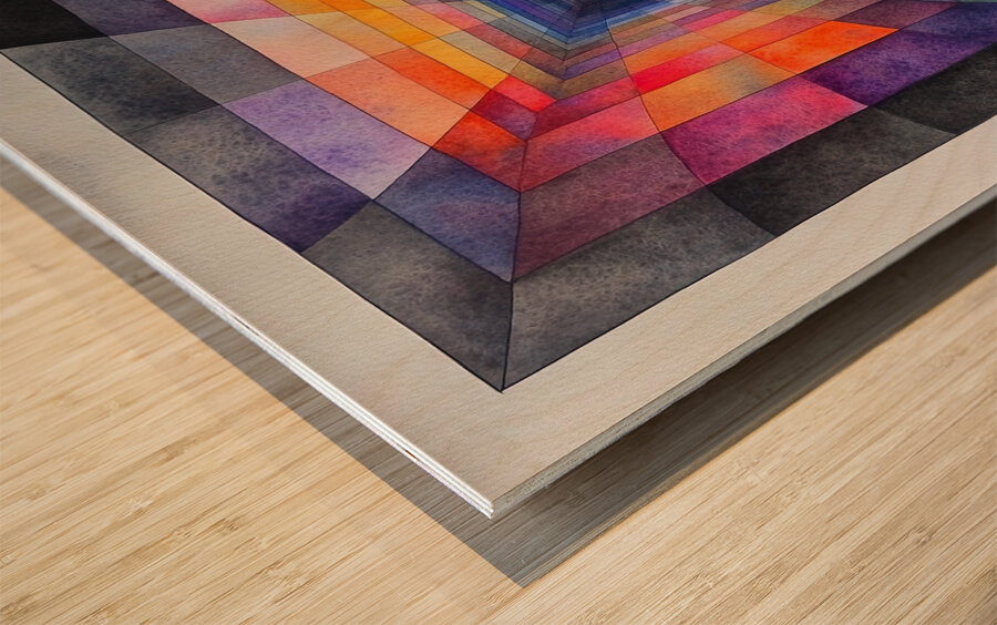 Chromatic Passage H3N5P2 62 Wood print